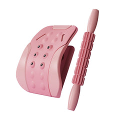 2-in-1 Back Stretcher with Magnetic Lumbar Support for Pain Relief