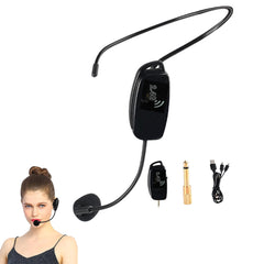 2-in-1 UHF Wireless Headset Microphone - Cordless Professional Mic