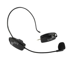 2-in-1 UHF Wireless Headset Microphone - Cordless Professional Mic