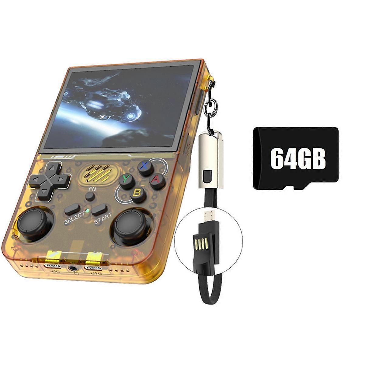 R36XX Retro Game Console 3.5 Inch 64G 20000+ Games WiFi Linux Pocket