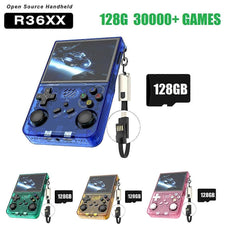 R36XX Retro Game Console 3.5 Inch 128G 30000+ Games WiFi Linux Pocket