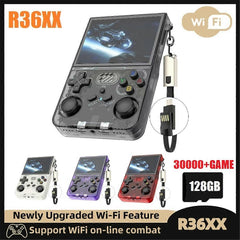 R36XX Retro Game Console 3.5 Inch 128G 30000+ Games WiFi Linux Player