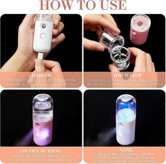 Portable USB Rechargeable Mini Facial Humidifier