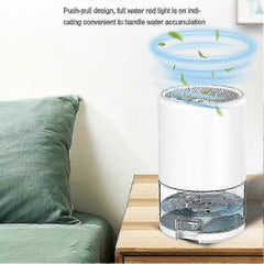 2-in-1 Portable Dehumidifier for Room Kitchen with EU Plug