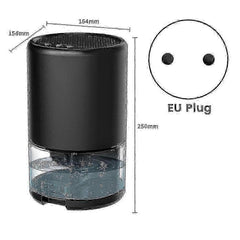 2-in-1 Portable Dehumidifier for Room Kitchen with EU Plug