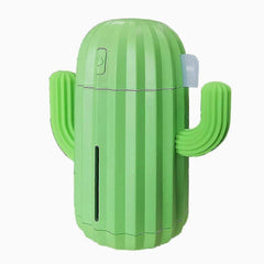 Mini Cactus USB Humidifier with LED Light for Home or Office
