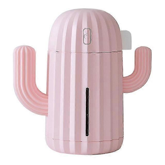 Mini Cactus USB Humidifier with LED Light for Home or Office