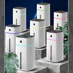 Rechargeable Silent Humidifier with Colorful Lights for Bedroom
