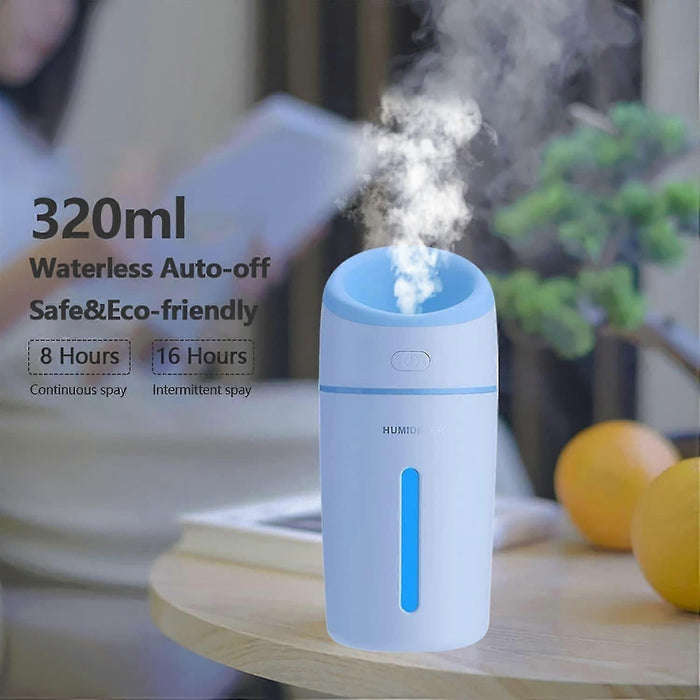 320ml Portable Mini Humidifier with Night Light for Bedroom