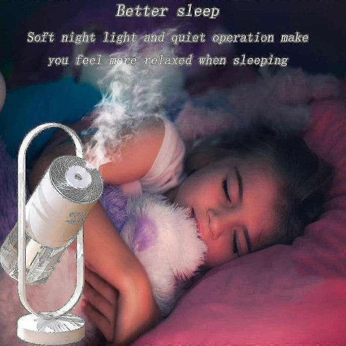 Portable Cool Mist Humidifier with LED Lights - Mini Size