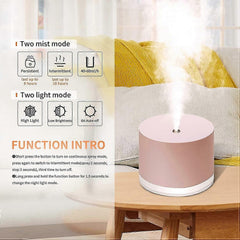 780ml Wireless Cool Mist Humidifier for Bedroom - Quiet Mini