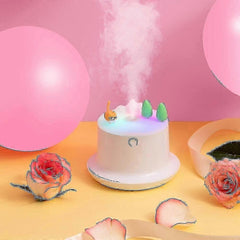 Cute Mini Humidifier with Colored Lights for Bedroom