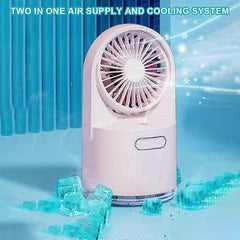 Mini Humidifier with Fan - USB for Desk Travel and Car