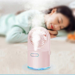 Mini Humidifier with Fan - USB for Desk Travel and Car