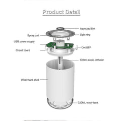 Portable USB Mini Desktop Humidifier - Silent Operation