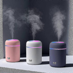 300ml USB Cool Mist Mini Humidifier with Colorful Lights
