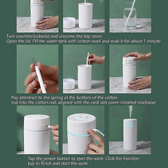 Mini Humidifier for Bedroom, Travel, Car, and Indoor Plants