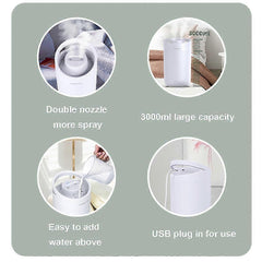 Cute Mini Cool Mist Humidifier for Car and Bedroom Use