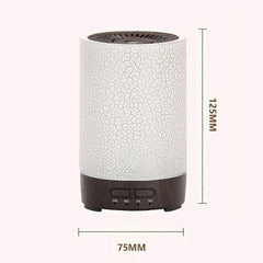 Aroma Diffuser Humidifier with Night Light - Dark Wood Design