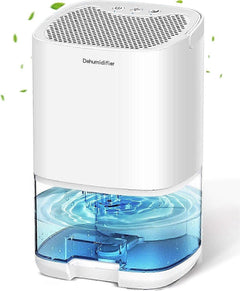 Small Dehumidifier with Humidity Control and 7 Color Lights