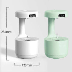 Smart Anti-Gravity LED Display Humidifier for Home Bedroom
