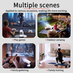 4K Mini Projector 1280x720P WiFi6