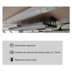 Under Desk Laptop Mount Bracket with Storage Tray Screws