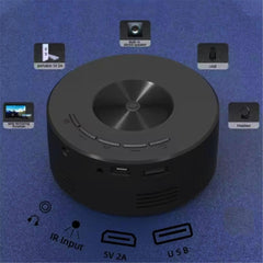 E60 Mini Wired Projector Same Screen Household Use