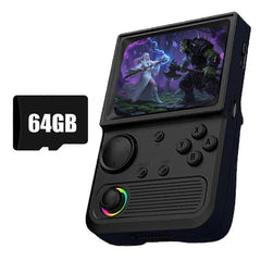 R36T Retro Game Console 3.5 Inch IPS 64G 15000 Games Pocket Player