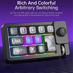 Three-Mode Macro Mechanical Gaming Keyboard with Joystick