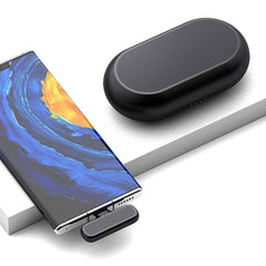 2Pcs Wireless Lavalier Mics - Charging Case for iPhone Android iPad