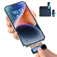 2Pcs Wireless Lavalier Mics - Charging Case for iOS Android Vlog