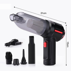 3-in-1 Cordless Vacuum Cleaner - Handheld Air Duster for Home and Car