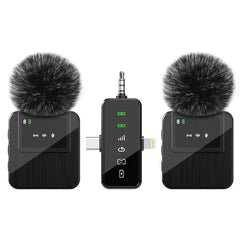 3-in-1 Wireless Lavalier Microphone - iPhone Android Camera Live Streaming
