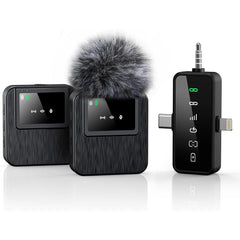 3-in-1 Wireless Lavalier Microphone - iPhone Android Camera Live Streaming
