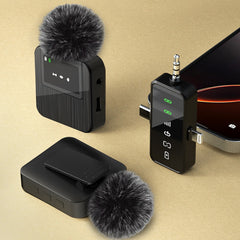 3-in-1 Wireless Lavalier Microphone - iPhone Android Camera Streaming