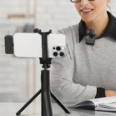 3-in-1 Wireless Lavalier Microphone - iPhone Android Camera Streaming