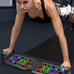 28-in-1 Push Up Board with Resistance Bands for Full Body Workout