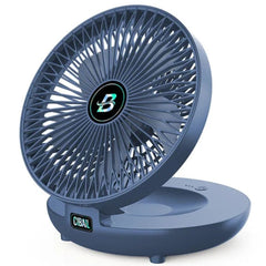 3-Speed Wall Hanging Foldable Fan - Rechargeable Household for Kitchen