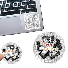 30pcs Keyboard Shortcut Stickers DIY Phone Shortcut Labels
