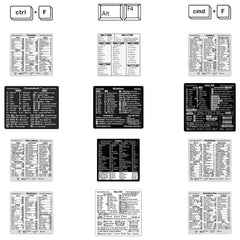 30pcs Keyboard Shortcut Stickers DIY Phone Shortcut Labels