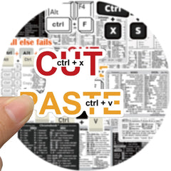 30pcs Keyboard Shortcut Stickers DIY Phone Shortcut Labels