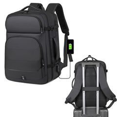 35L Expandable Travel Laptop Backpack with USB Charging Port