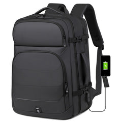 35L Expandable Travel Laptop Backpack with USB Charging Port