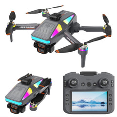 S5 4.5 Screen Brushless GPS Obstacle Avoidance Drone - 3 Battery