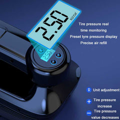4 in 1 Car Vacuum Cleaner Portable Inflator Pump