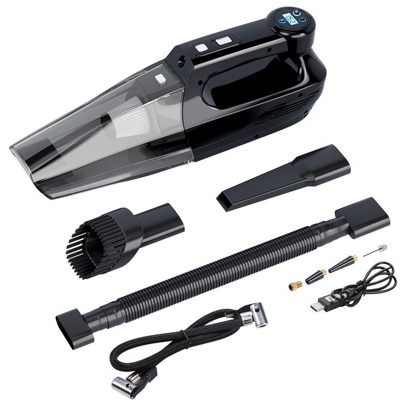 4-in-1 Car Vacuum Cleaner with Tire Inflator - Portable for Car and Home