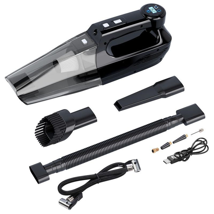 4-in-1 Car Vacuum Cleaner with Tire Inflator - Portable for Car and Home