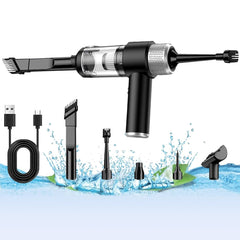 4-in-1 Cordless Vacuum Cleaner - Mini Air Duster for Home and Car Cleaning