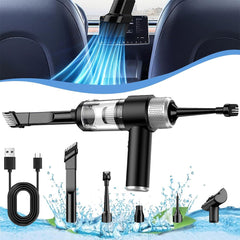 4-in-1 Cordless Vacuum Cleaner - Mini Air Duster for Home and Car Cleaning